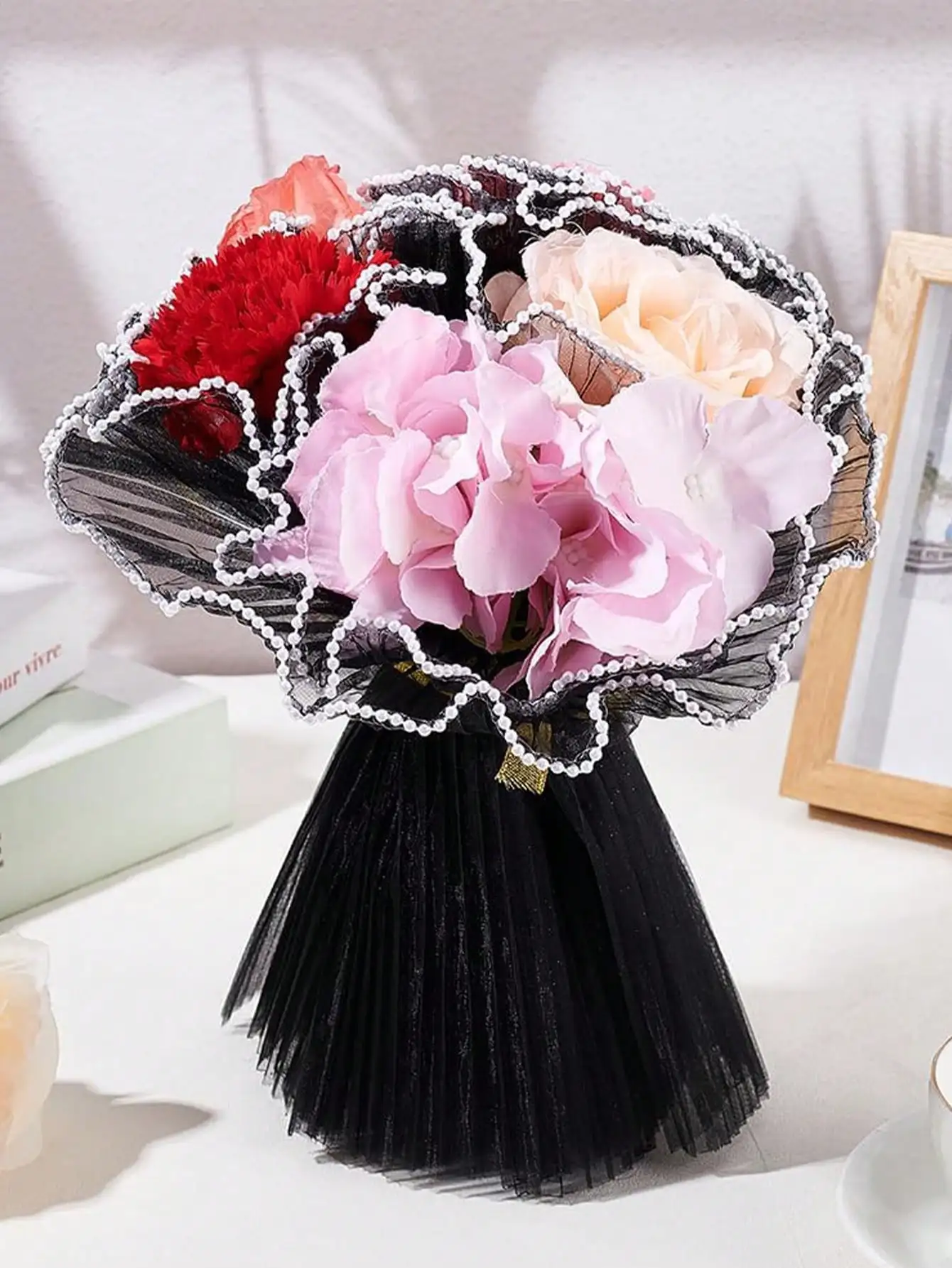 4Yards Faux Pearl Edge Flower  - Ae Florist Supply recension och pris