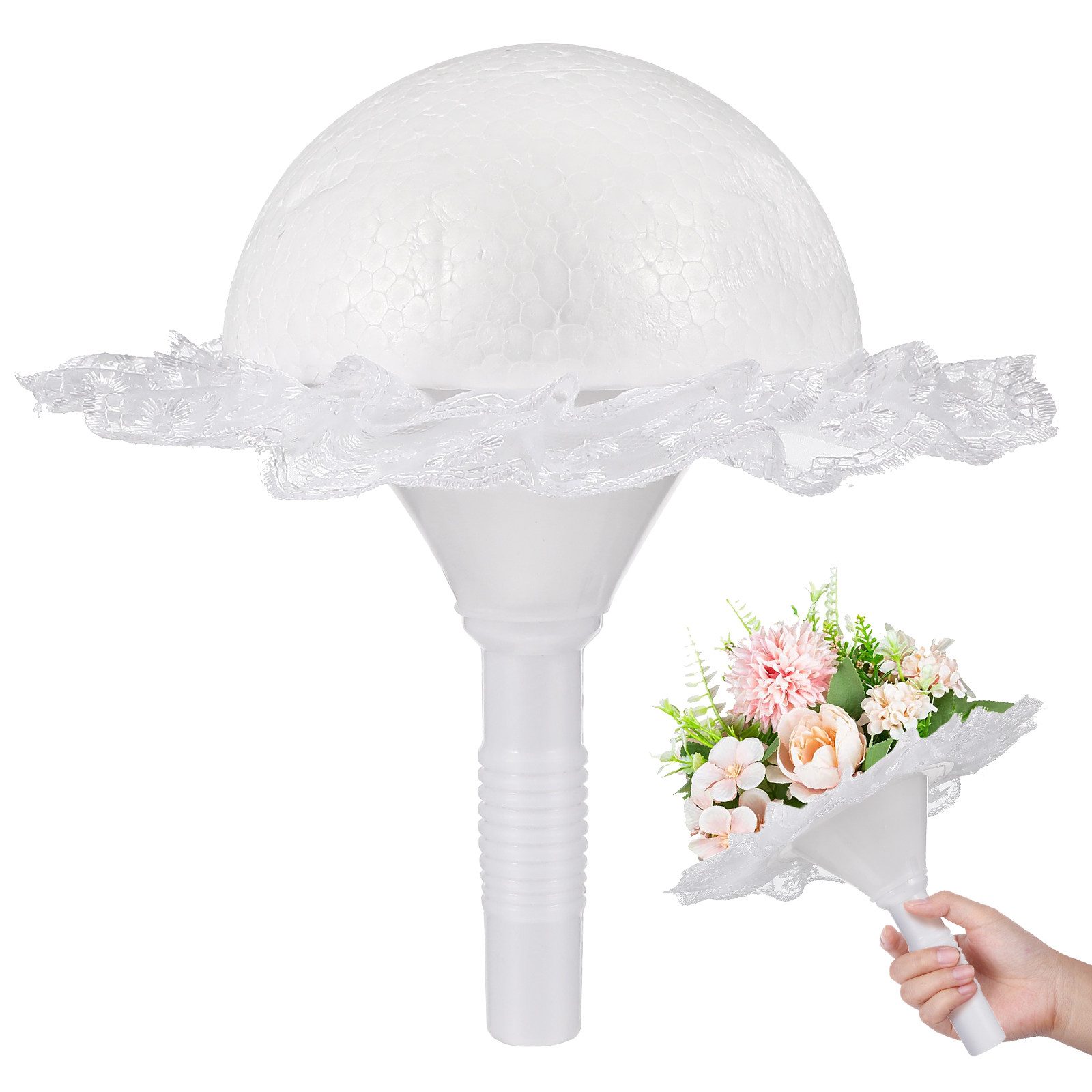 1Set Wedding Bridal Bouquet Ho - Bouquet Holder Foam recension och pris