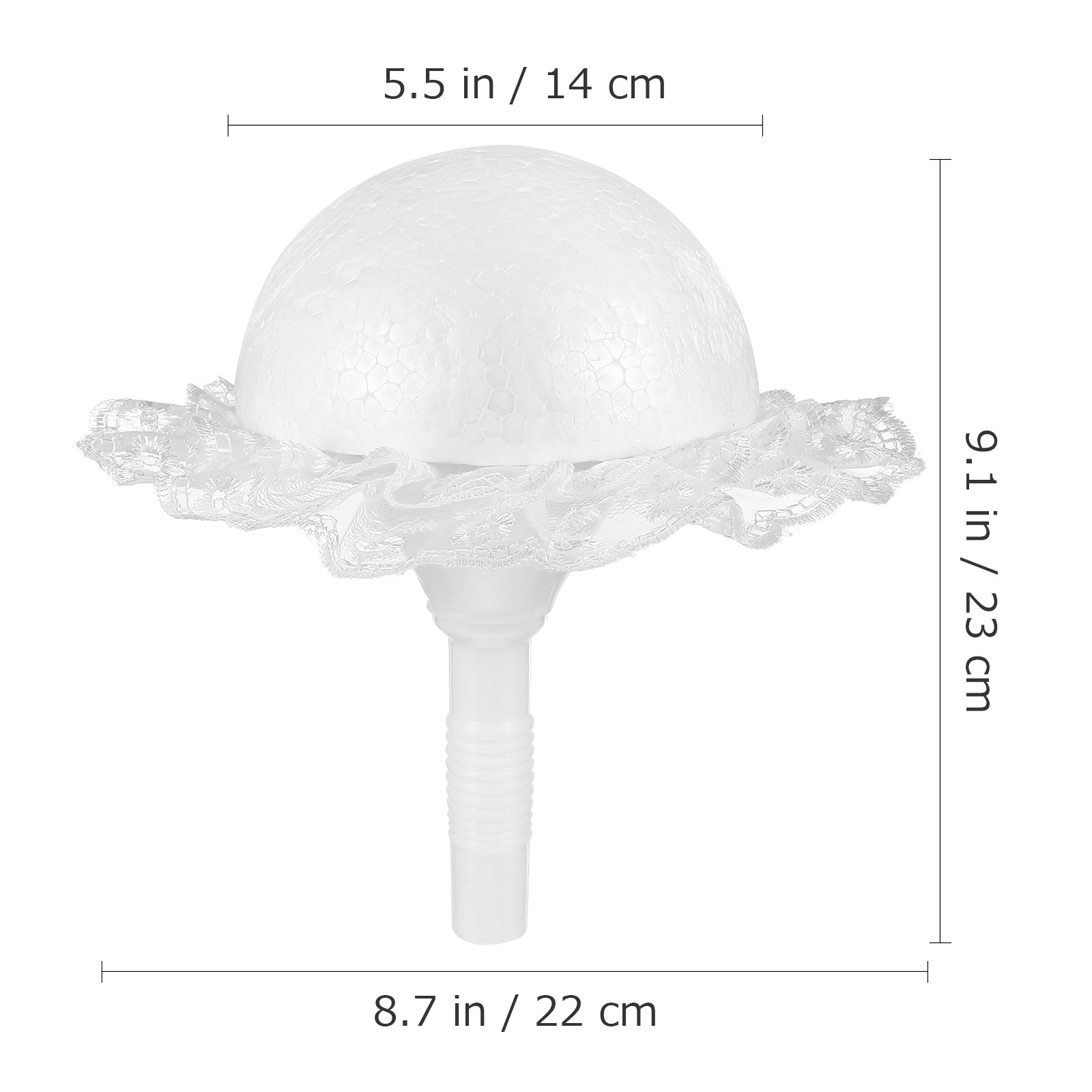 1Set Premium Lace-Trimmed Foam - Bouquet Holder Foam recension och pris