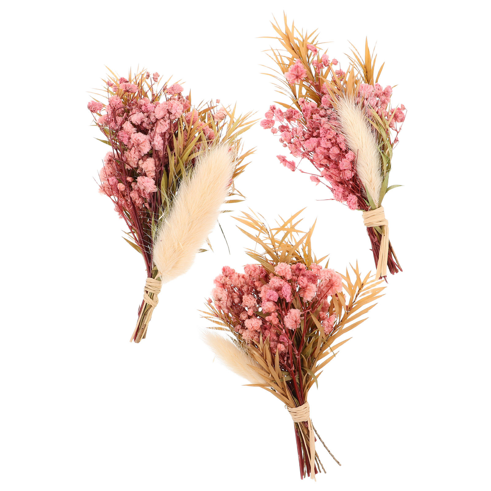 3Pcs Mini Dried Floral Bouquet - Dried Flower Bunch recension och pris