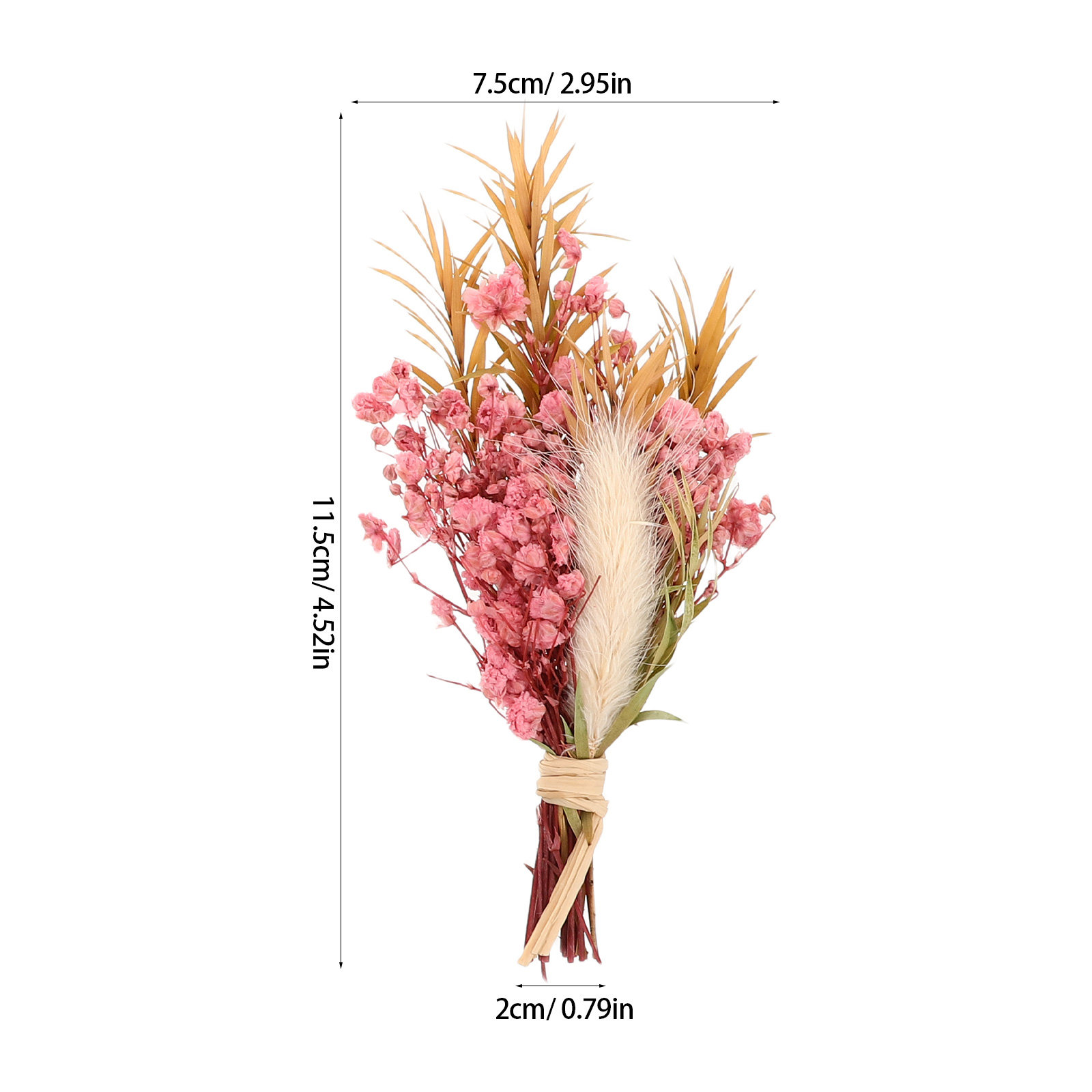 3Pcs Mini Dried Floral Bouquet - Dried Flower Bunch recension och pris