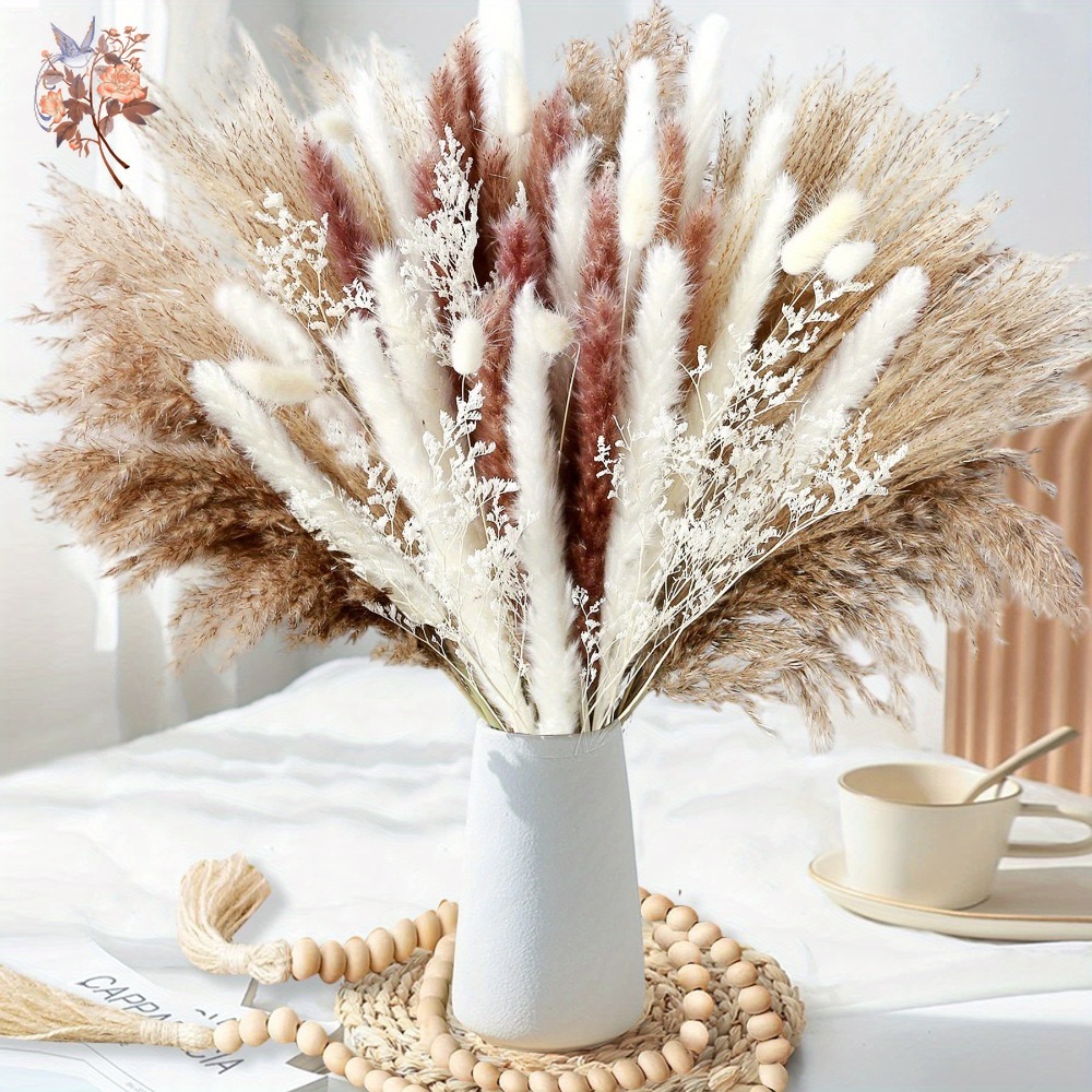 Natural Dried Flower Pampas Gr - Dried Flower Bunch recension och pris