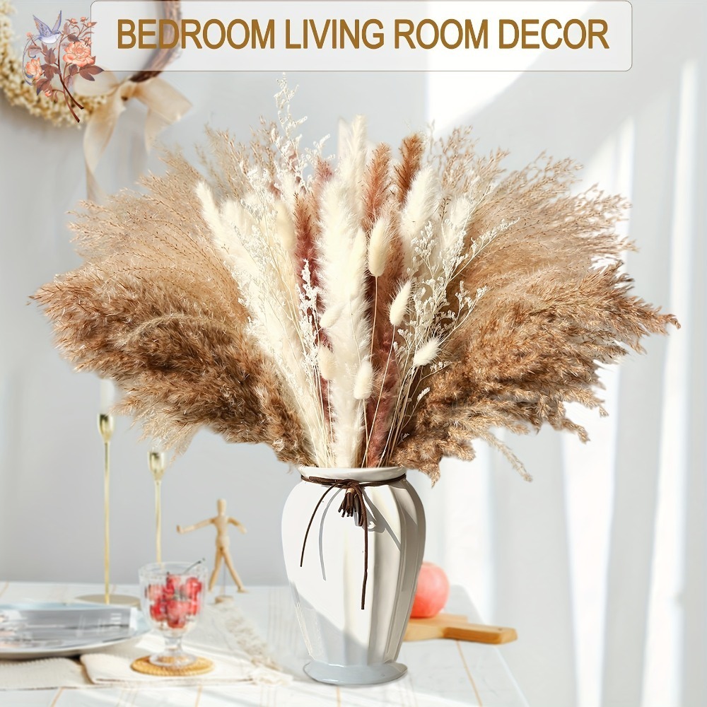 Natural Dried Flower Pampas Gr - Dried Flower Bunch recension och pris