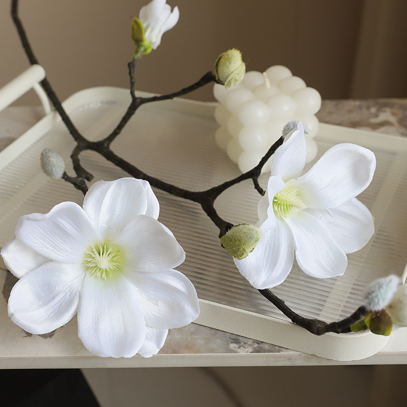 58cm Retro Artificial Magnolia - Dried Flower Bunch recension och pris