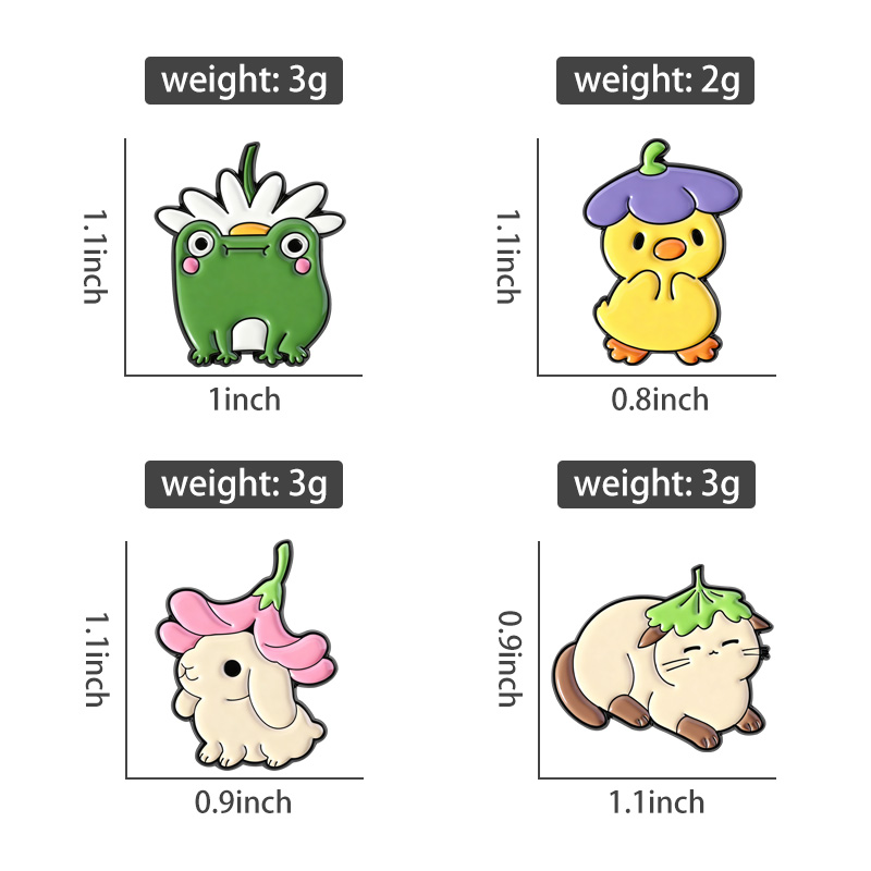 Flowers Leaf Hat Enamel Pins C - Flower Frog Pin recension och pris