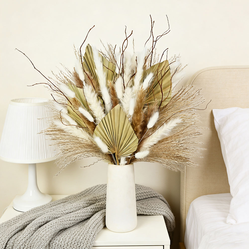 Natural Dried Palm Leaves Bouq - Dried Flower Bunch recension och pris