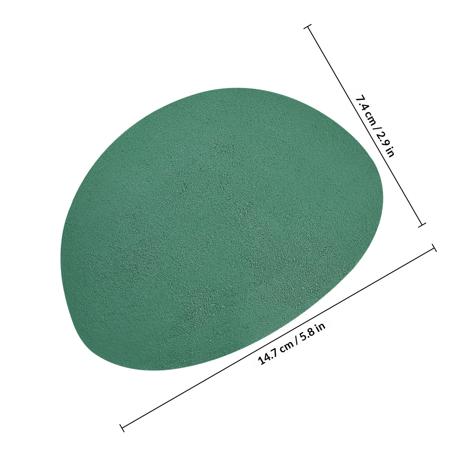2Pcs Green Half Round Floral D - Floral Foam Oasis recension och pris